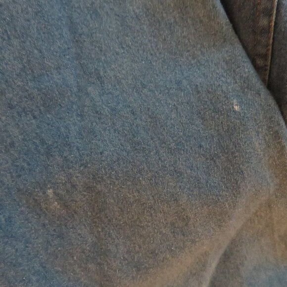 VINTAGE NEVADA JEANSWEAR Light Denim Pearl Snap Maxi Dress - Size 10 - Picture 15 of 15